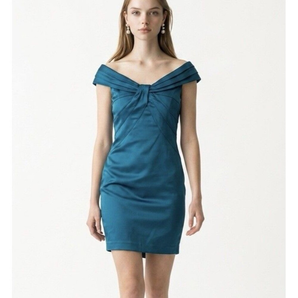 WOMENS JONES NEW YORK DRESS BLUE MERMAID  SLEEVELESS DRESS SIZE 12 P